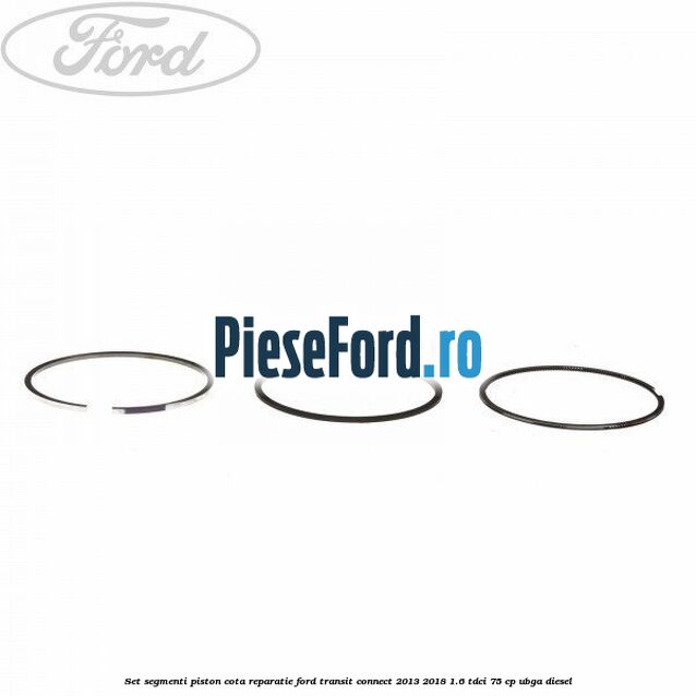 Set segmenti piston cota reparatie Ford Transit Connect 2013-2018 1.6 TDCi 75 cp UBGA diesel