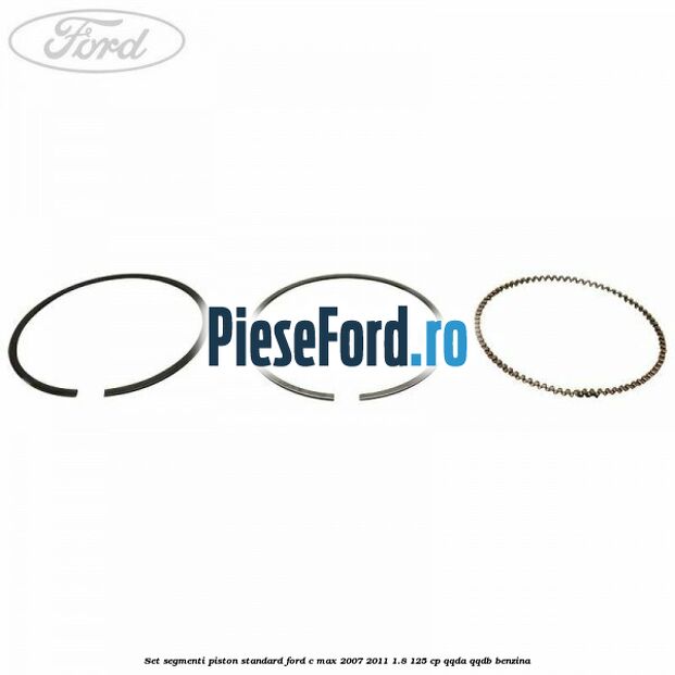 Set segmenti piston standard Ford C-Max 2007-2011 1.8 125 cp Set segmenti piston standard Ford C-Max 2007-2011 1.8 125 cp QQDA, QQDB benzina