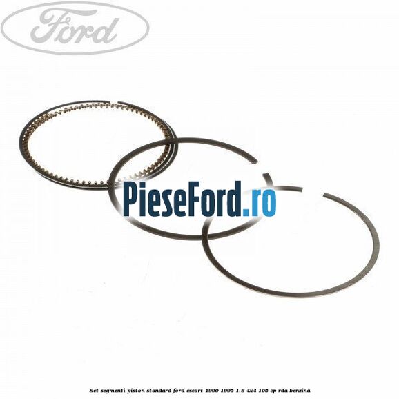 Set segmenti piston standard Ford Escort 1990-1995 1.8 4x4 105 cp RDA benzina
