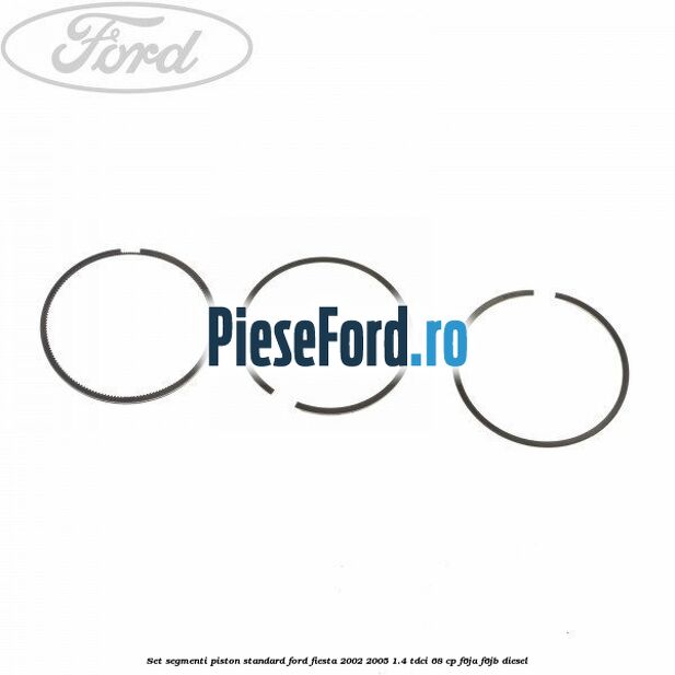 Set segmenti piston standard Ford Fiesta 2002-2005 1.4 TDCi 68 cp Set segmenti piston standard Ford Fiesta 2002-2005 1.4 TDCi 68 cp F6JA, F6JB diesel