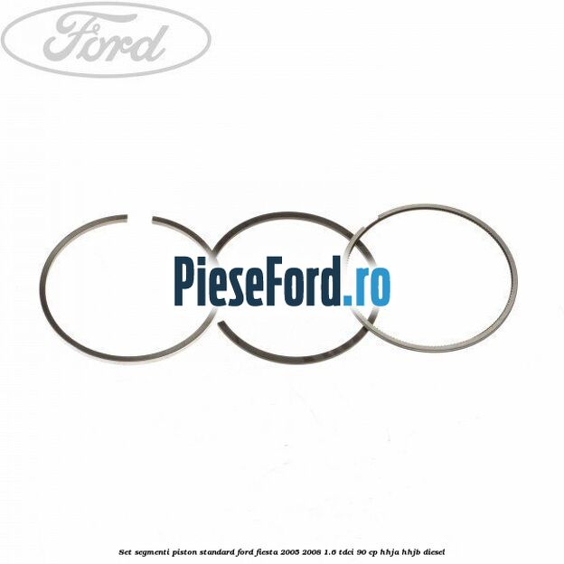 Set segmenti piston standard Ford Fiesta 2005-2008 1.6 TDCi 90 cp