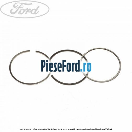 Set segmenti piston standard Ford Focus 2004-2007 1.6 TDCi 109 cp