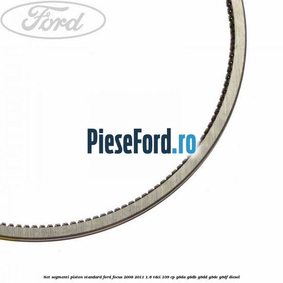 Set segmenti piston standard Ford Focus 2008-2011 1.6 TDCi 109 cp Set segmenti piston standard Ford Focus 2008-2011 1.6 TDCi 109 cp G8DA, G8DB, G8DD, G8DE, G8DF diesel