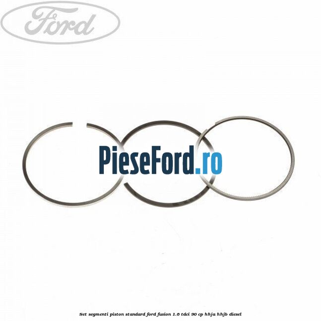 Set segmenti piston standard Ford Fusion 1.6 TDCi 90 cp