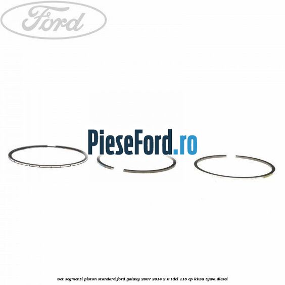 Set segmenti piston standard Ford Galaxy 2007-2014 2.0 TDCi 115 cp KLWA, TYWA diesel