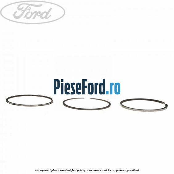 Set segmenti piston standard Ford Galaxy 2007-2014 2.0 TDCi 115 cp KLWA, TYWA diesel