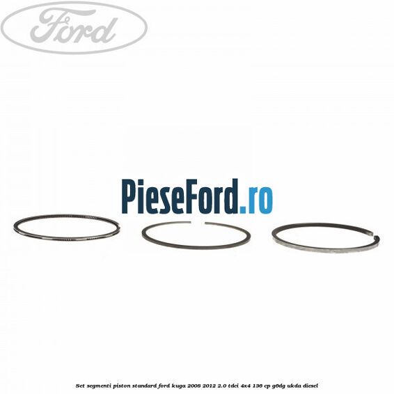 Set segmenti piston standard Ford Kuga 2008-2012 2.0 TDCi 4x4 136 cp G6DG, UKDA diesel