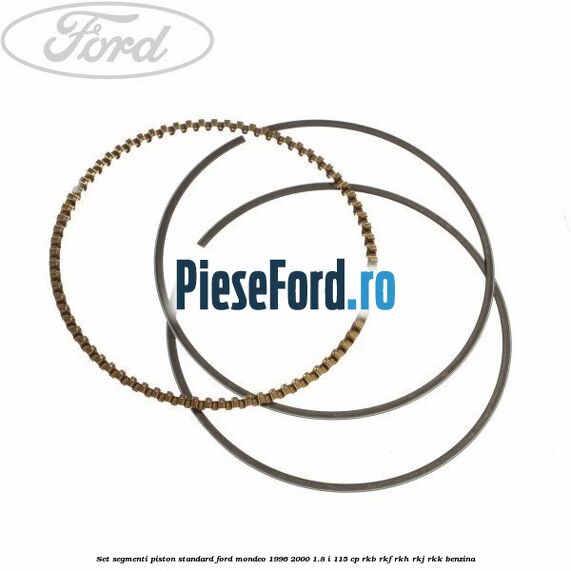 Set segmenti piston standard Ford Mondeo 1996-2000 1.8 i 115 cp RKB, RKF, RKH, RKJ, RKK benzina