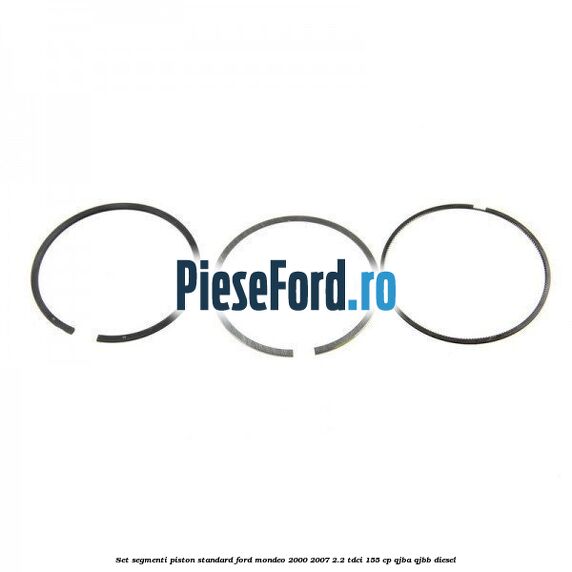 Set segmenti piston standard Ford Mondeo 2000-2007 2.2 TDCi 155 cp
