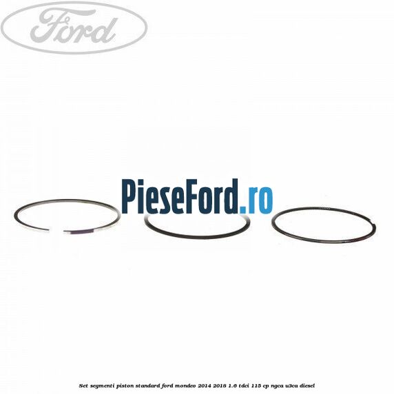 Set segmenti piston standard Ford Mondeo 2014-2018 1.6 TDCi 115 cp