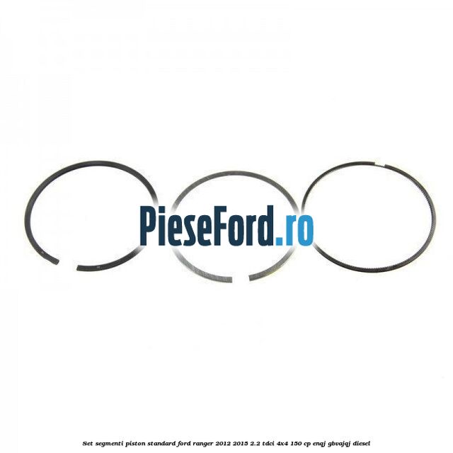 Set segmenti piston standard Ford Ranger 2012-2015 2.2 TDCi 4x4 150 cp