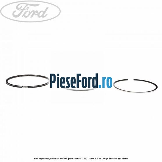 Set segmenti piston standard Ford Transit 1991-1994 2.5 DI 70 cp 4BC, 4CC, 4FA diesel