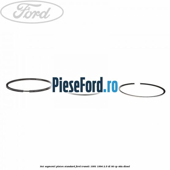 Set segmenti piston standard Ford Transit 1991-1994 2.5 DI 80 cp 4DA diesel