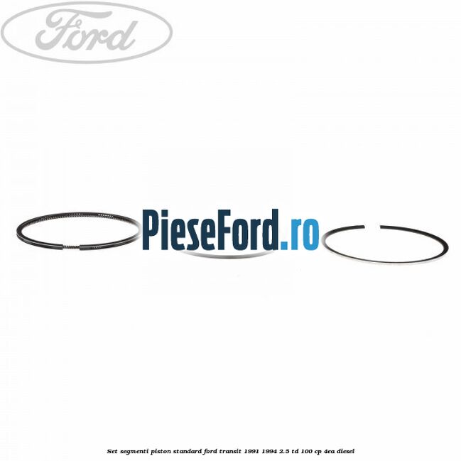Set segmenti piston standard Ford Transit 1991-1994 2.5 TD 100 cp 4EA diesel