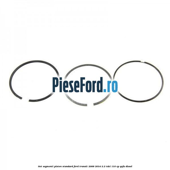 Set segmenti piston standard Ford Transit 2006-2014 2.2 TDCi 110 cp