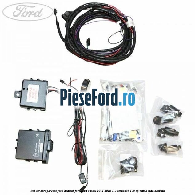Set senzori parcare fata, dedicat Ford Ford C-Max 2011-2015 1.0 EcoBoost 100 cp M2DA, SFDA benzina