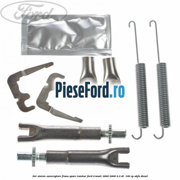 Set sistem autoreglare frana spate tambur Ford Transit 2000-2006 2.0 DI  100 cp