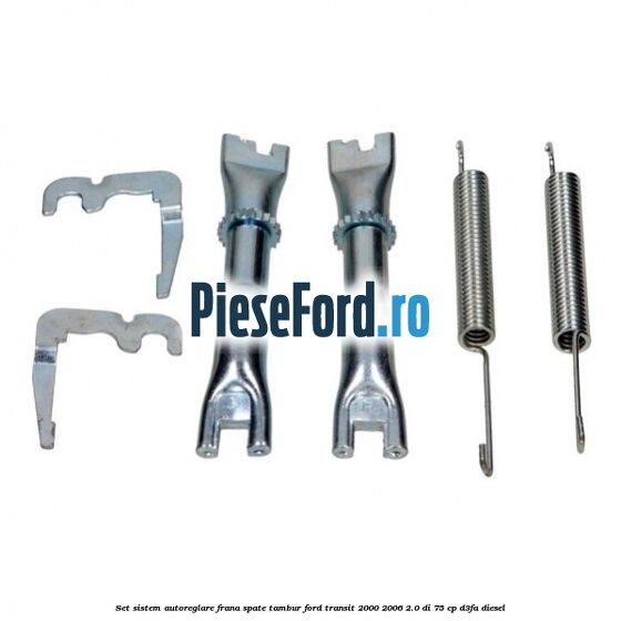 Set sistem autoreglare frana spate tambur Ford Transit 2000-2006 2.0 DI 75 cp D3FA diesel
