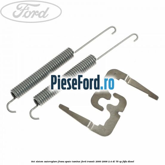 Set sistem autoreglare frana spate tambur Ford Transit 2000-2006 2.4 DI 75 cp F4FA diesel