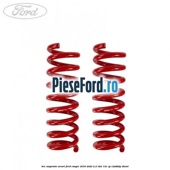 Set suspensie arcuri Ford Ranger 2016-2020 2.2 TDCi 131 cp T22DD0P diesel