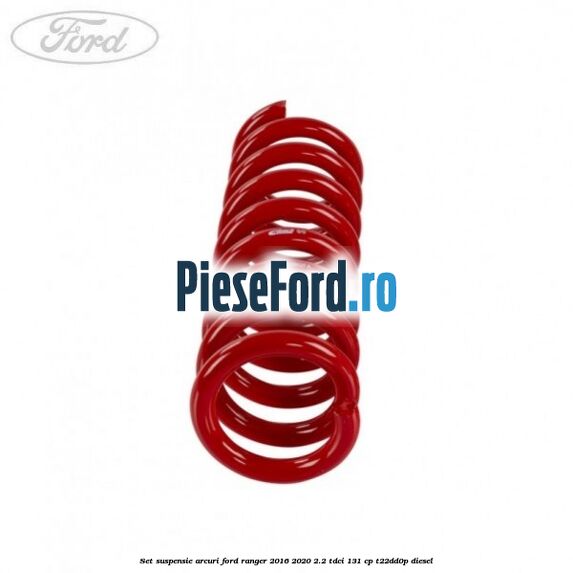 Set suspensie arcuri Ford Ranger 2016-2020 2.2 TDCi 131 cp T22DD0P diesel