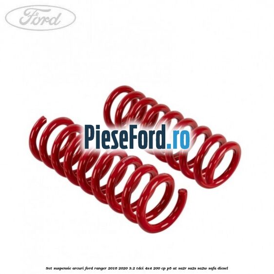 Set suspensie arcuri Ford Ranger 2016-2020 3.2 TDCi 4x4 200 cp P5-AT, SA2R, SA2S, SA2W, SAFA diesel