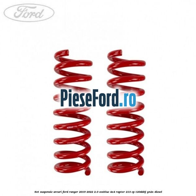 Set suspensie arcuri Ford Ranger 2019-2022 2.0 EcoBlue 4x4 Raptor 213 cp T20DD0J, YN2X diesel