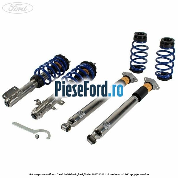 Set suspensie coilover 5 usi hatchback Ford Fiesta 2017-2023 1.5 EcoBoost ST 200 cp YZJA benzina