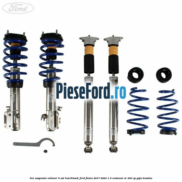 Set suspensie coilover 5 usi hatchback Ford Fiesta 2017-2023 1.5 EcoBoost ST 200 cp YZJA benzina