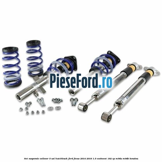 Set suspensie coilover 5 usi hatchback Ford Focus 2014-2018 1.5 EcoBoost 182 cp M9DA, M9DB benzina