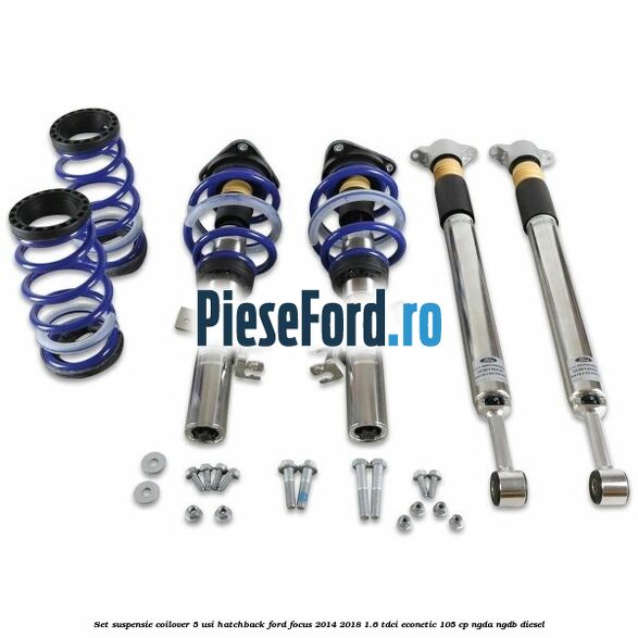 Set suspensie coilover 5 usi hatchback Ford Focus 2014-2018 1.6 TDCi ECOnetic 105 cp Set suspensie coilover 5 usi hatchback Ford Focus 2014-2018 1.6 TDCi ECOnetic 105 cp NGDA, NGDB diesel