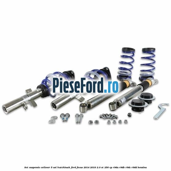 Set suspensie coilover 5 usi hatchback Ford Focus 2014-2018 2.0 ST 250 cp Set suspensie coilover 5 usi hatchback Ford Focus 2014-2018 2.0 ST 250 cp R9DA, R9DB, R9DC, R9DD benzina