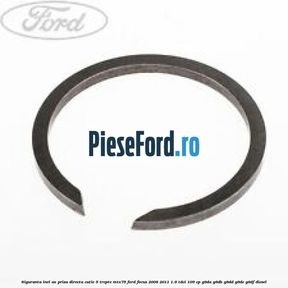 Siguranta inel ax priza directa cutie 5 trepte MTX75 Ford Focus 2008-2011 1.6 TDCi 109 cp G8DA, G8DB, G8DD, G8DE, G8DF diesel