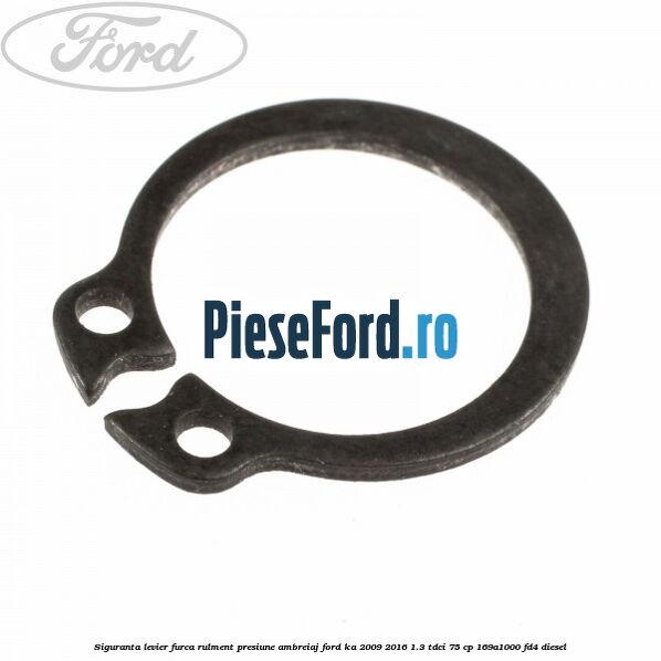 Siguranta levier furca rulment presiune ambreiaj Ford Ka 2009-2016 1.3 TDCi 75 cp 169A1000, FD4 diesel