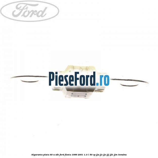 Siguranta plata 80 A alb Ford Fiesta 1996-2001 1.3 i 50 cp JJA, JJC, JJE, JJJ, JJK, JJM benzina