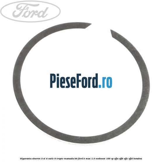 Siguranta sincron 3 si 4 cutie 6 trepte manuala B6 Ford B-Max 1.0 EcoBoost 100 cp SFJA, SFJB, SFJC, SFJD benzina
