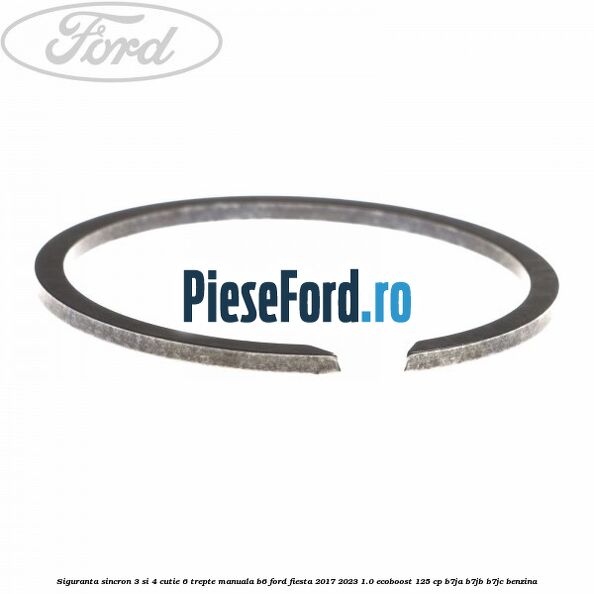 Siguranta sincron 3 si 4 cutie 6 trepte manuala B6 Ford Fiesta 2017-2023 1.0 EcoBoost 125 cp B7JA, B7JB, B7JC benzina