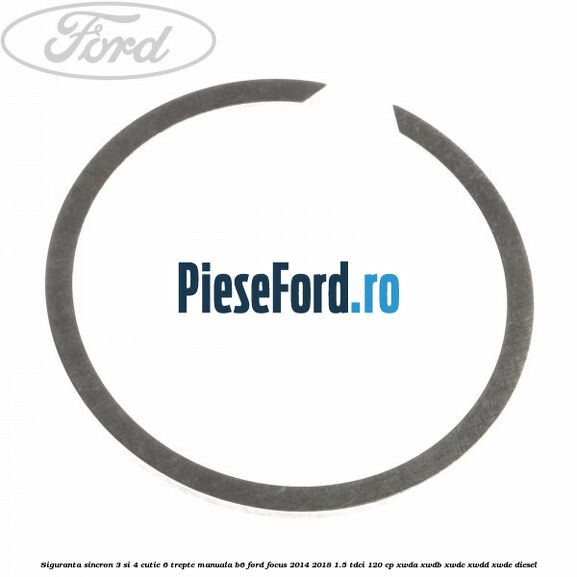 Siguranta sincron 3 si 4 cutie 6 trepte manuala B6 Ford Focus 2014-2018 1.5 TDCi 120 cp XWDA, XWDB, XWDC, XWDD, XWDE diesel