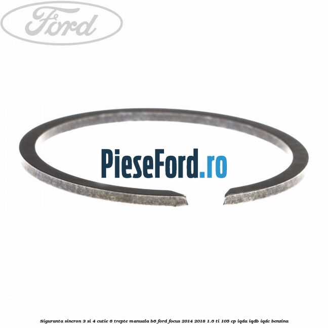 Siguranta sincron 3 si 4 cutie 6 trepte manuala B6 Ford Focus 2014-2018 1.6 Ti 105 cp IQDA, IQDB, IQDC benzina