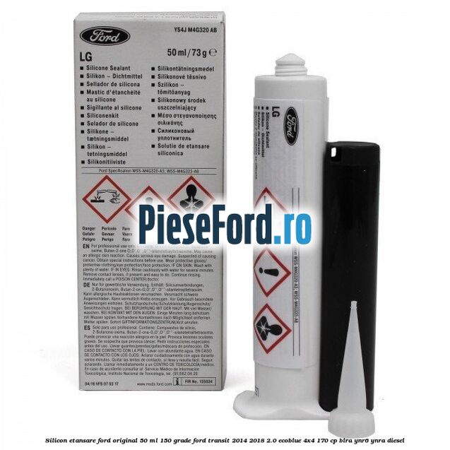 Silicon etansare Ford Original 50 ml 150 grade Ford Transit 2014-2018 2.0 EcoBlue 4x4 170 cp BLRA, YNR6, YNRA diesel
