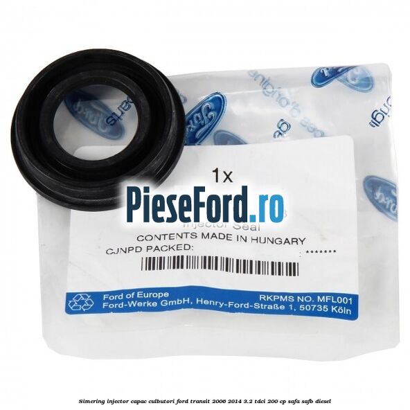 Simering injector capac culbutori Ford Transit 2006-2014 3.2 TDCi 200 cp SAFA, SAFB diesel