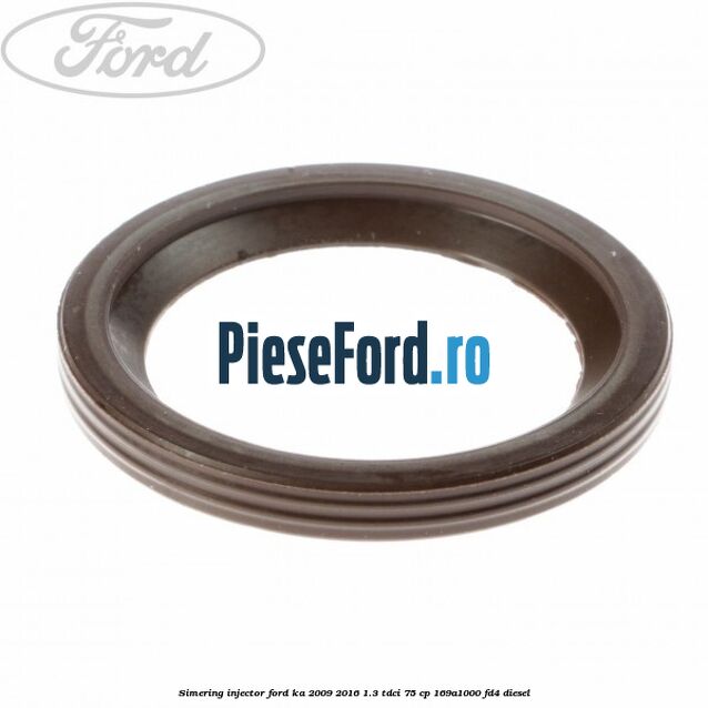 Simering injector Ford Ka 2009-2016 1.3 TDCi 75 cp 169A1000, FD4 diesel