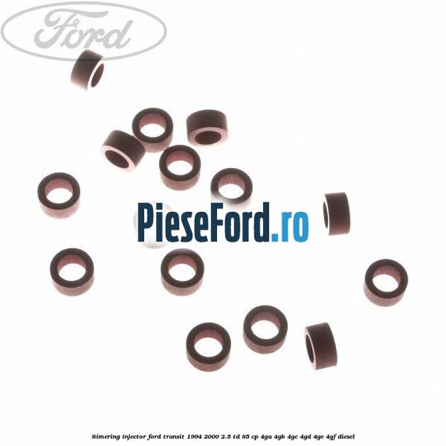 Simering injector Ford Transit 1994-2000 2.5 TD 85 cp 4GA, 4GB, 4GC, 4GD, 4GE, 4GF diesel