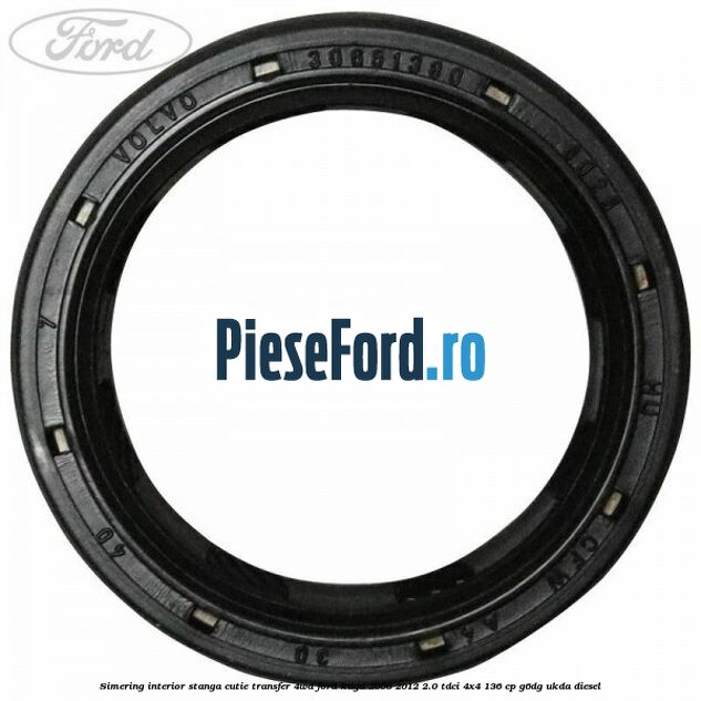 Simering interior stanga cutie transfer 4WD Ford Kuga 2008-2012 2.0 TDCi 4x4 136 cp G6DG, UKDA diesel