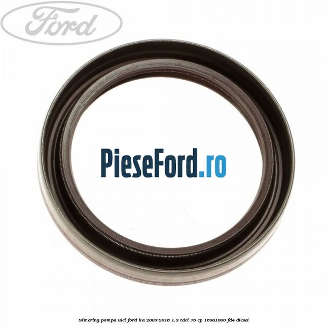 Simering pompa ulei Ford Ka 2009-2016 1.3 TDCi 75 cp 169A1000, FD4 diesel