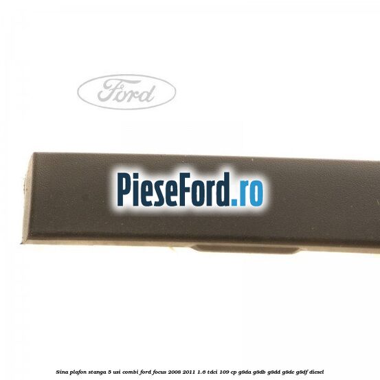 Sina plafon stanga 5 usi combi Ford Focus 2008-2011 1.6 TDCi 109 cp G8DA, G8DB, G8DD, G8DE, G8DF diesel