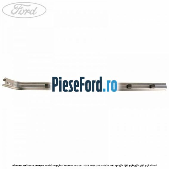 Sina usa culisanta dreapta model lung Ford Tourneo Custom 2014-2018 2.0 EcoBlue 105 cp BJFA, BJFB, YLF6, YLFA, YLFB, YLFS diesel