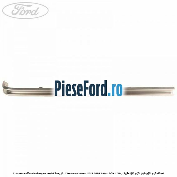 Sina usa culisanta dreapta model lung Ford Tourneo Custom 2014-2018 2.0 EcoBlue 105 cp BJFA, BJFB, YLF6, YLFA, YLFB, YLFS diesel