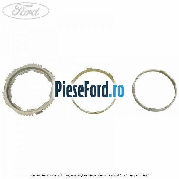 Sincron viteza 3 si 4 cutie 6 trepte MT82 Ford Transit 2006-2014 2.2 TDCi RWD 155 cp CVRC diesel
