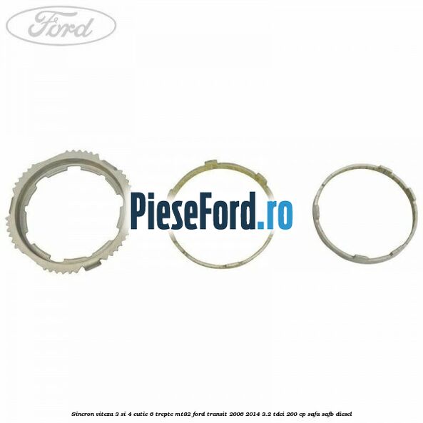 Sincron viteza 3 si 4 cutie 6 trepte MT82 Ford Transit 2006-2014 3.2 TDCi 200 cp SAFA, SAFB diesel